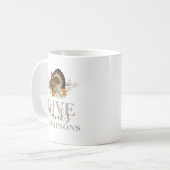 Herfst Dankzeging Geef Dank Koffiemok (Voorkant links)