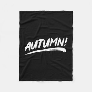 Herfst! - dat zegt herfst in een penseelstreek sti fleece deken