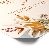 Herfst date nachtelijke ideeën. Boho herfst Datum Poster (Hoek)