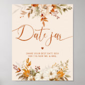 Herfst date nachtelijke ideeën. Boho herfst Datum Poster (Voorkant)