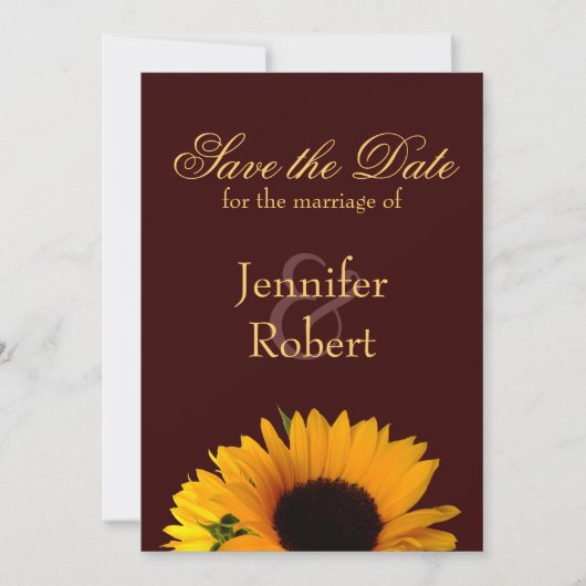 Herfst De datumbekendmaking opslaan Save The Date (Voorkant)