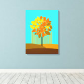 Herfst - De vier seizoenen Canvas Afdruk (Insitu (Houten vloer))