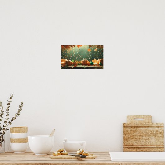 Herfst Decor Halloween Poster (Keuken)