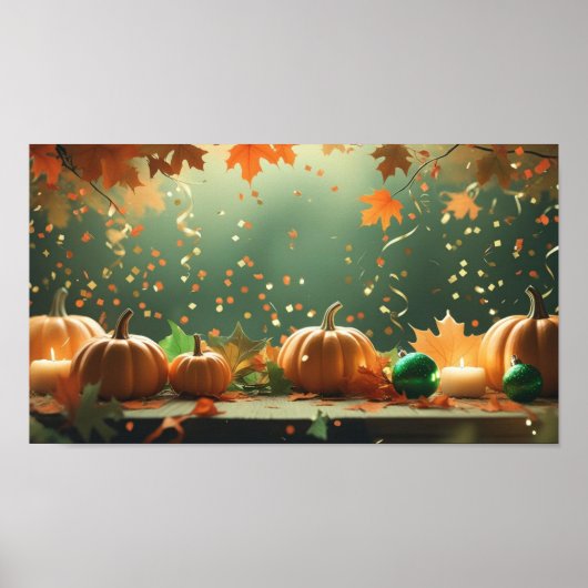 Herfst Decor Halloween Poster (Voorkant)
