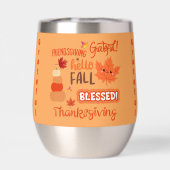 Herfst Decor Pompoen Thanksgiving op Sinaasappel | (Achterkant)