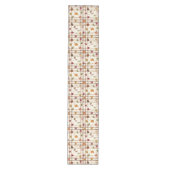 Herfst decoratie waterverf herfst gingham medium tafelloper (Voorkant)