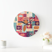 Herfst Decoratieve  Achtergrondkunst Grote Klok (Huis)