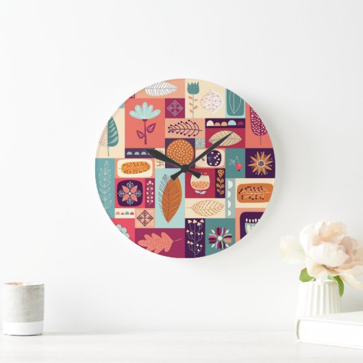 Herfst Decoratieve  Achtergrondkunst Grote Klok (Huis)