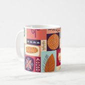 Herfst Decoratieve  Achtergrondkunst Koffiemok (Voorkant links)
