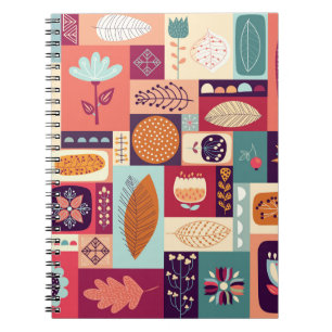 Herfst Decoratieve  Achtergrondkunst Notitieboek