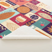 Herfst Decoratieve Achtergrondkunst Sherpa Deken (3/4)