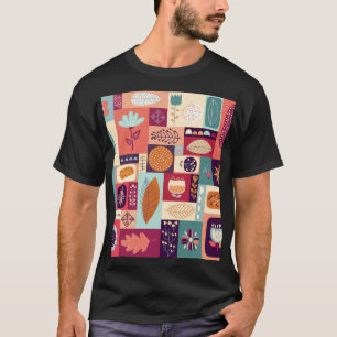 Herfst Decoratieve Achtergrondkunst T-shirt