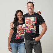 Herfst Decoratieve Achtergrondkunst T-shirt (Unisex)