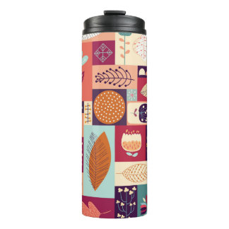 Herfst Decoratieve  Achtergrondkunst Thermosbeker