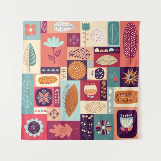 Herfst Decoratieve  Achtergrondkunst Wandkleed (Voorkant)