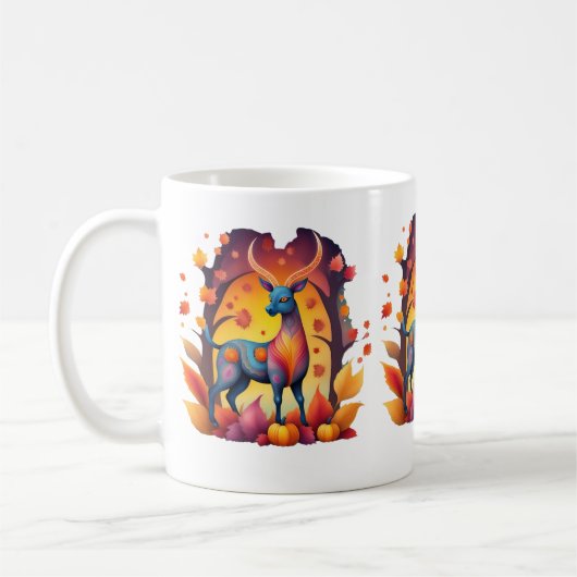 Herfst Deer Alebrije Koffiemok (Links)