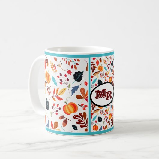 Herfst delights Monogram Koffiemok (Voorkant links)