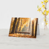 Herfst denken aan jou kaart (Gele Bloem)