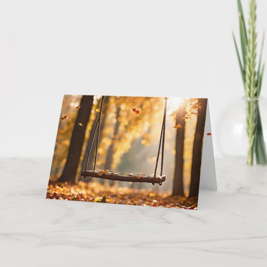 Herfst denken aan jou kaart (Voorkant)