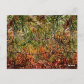 Herfst Dennennaalden  Briefkaart (Achterkant)