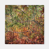 Herfst Dennennaalden  Magneet (Voorkant)