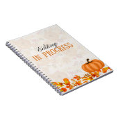 Herfst Design Editing in Progress Notitieboek (Rechterzijde)