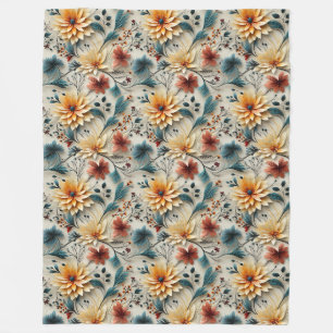Herfst design fleece deken