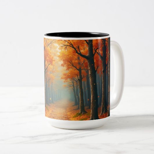 Herfst Design Mok (Voorkant rechts)