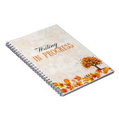 Herfst Design Schrijven in Progress Notitieboek (Rechterzijde)