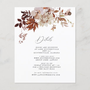 Herfst - Details-kaart Begroting Flyer