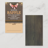 Herfst Diaper Raffle Ticket Enclosure Kaart (Voorkant / Achterkant)