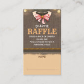 Herfst Diaper Raffle Ticket Enclosure Kaart (Voorkant)