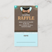 Herfst Diaper Raffle Ticket Enclosure Kaart