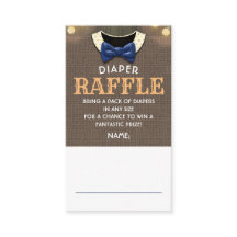 Herfst Diaper Raffle Ticket Enclosure Kaart