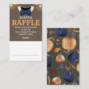 Herfst Diaper Raffle Ticket Enclosure Kaart