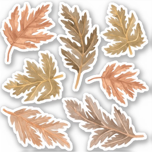 Herfst Die Cut Stickers (Voorkant)