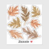 Herfst Die Cut Stickers (Vel)