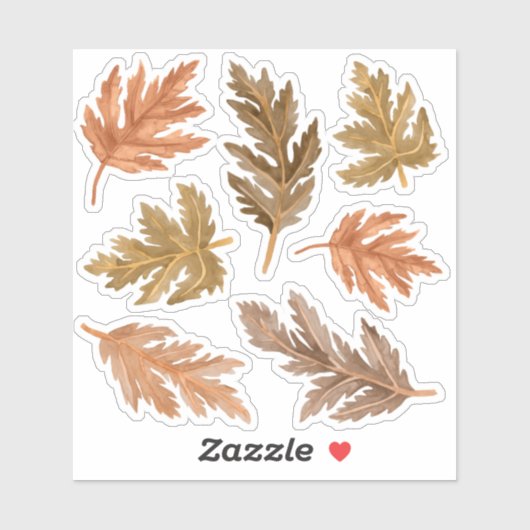 Herfst Die Cut Stickers (Vel)