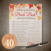 Herfst die de bruid beste partij spel pakket kent notitieblok