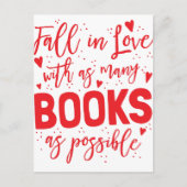 herfst die zoveel mogelijk verliefd is op boeken briefkaart (Voorkant)