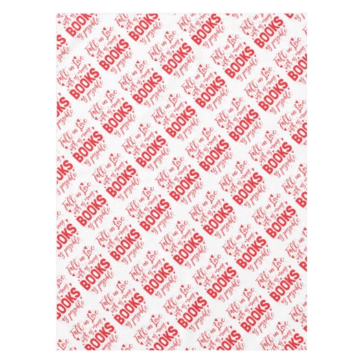 herfst die zoveel mogelijk verliefd is op boeken tafelkleed (Voorkant)