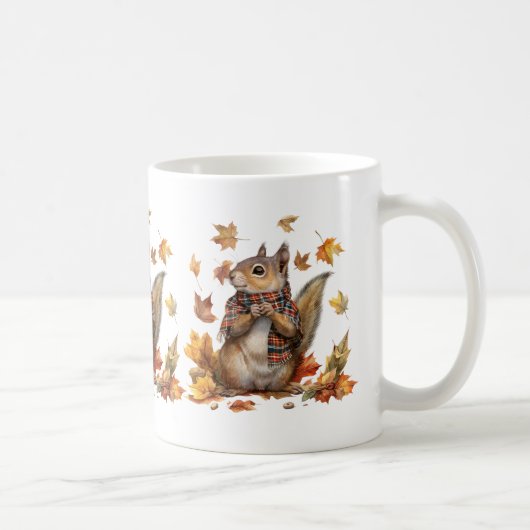 Herfst Dieren Koffie Mok (Rechts)