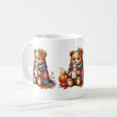 Herfst Dieren Koffie Mok (Voorkant links)