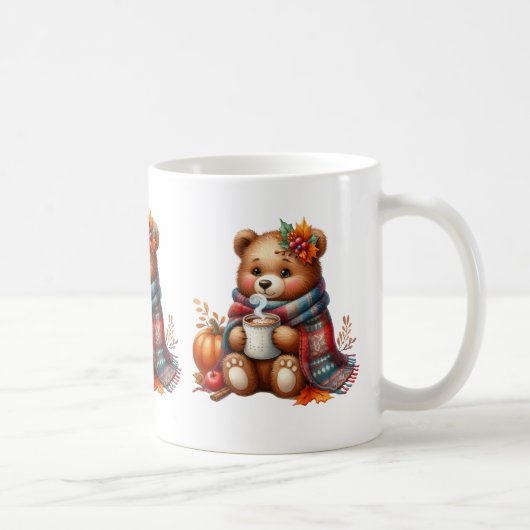 Herfst Dieren Koffie Mok (Rechts)
