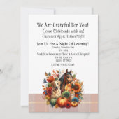 Herfst Dierenarts Klantwaardering  Kaart (Voorkant)