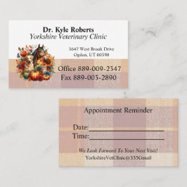 Herfst Diergeneeskunde Visitekaartje