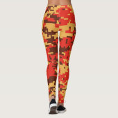 Herfst Digital Camo Pattern Leggings (Achterkant)