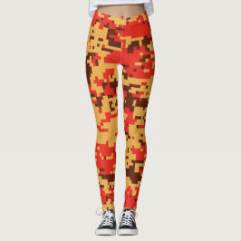 Herfst Digital Camo Pattern Leggings