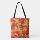 Herfst Digital Camo Pattern Tote Bag (Achterkant)