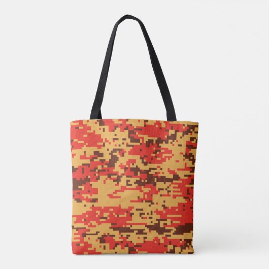Herfst Digital Camo Pattern Tote Bag (Achterkant)